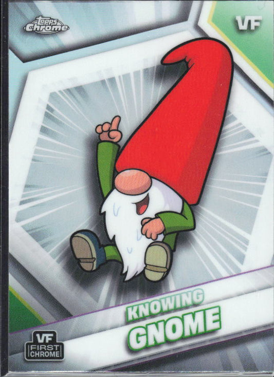 2026 Topps Chrome VeeFriends #109 Knowing Gnome Refractor – framsida