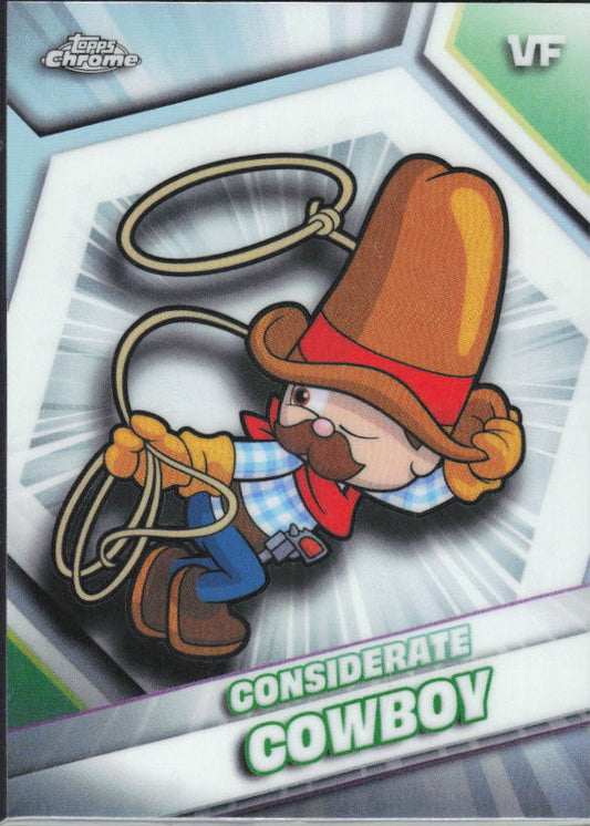 2026 Topps Chrome VeeFriends #54 Considerate Cowboy Refractor – framsida
