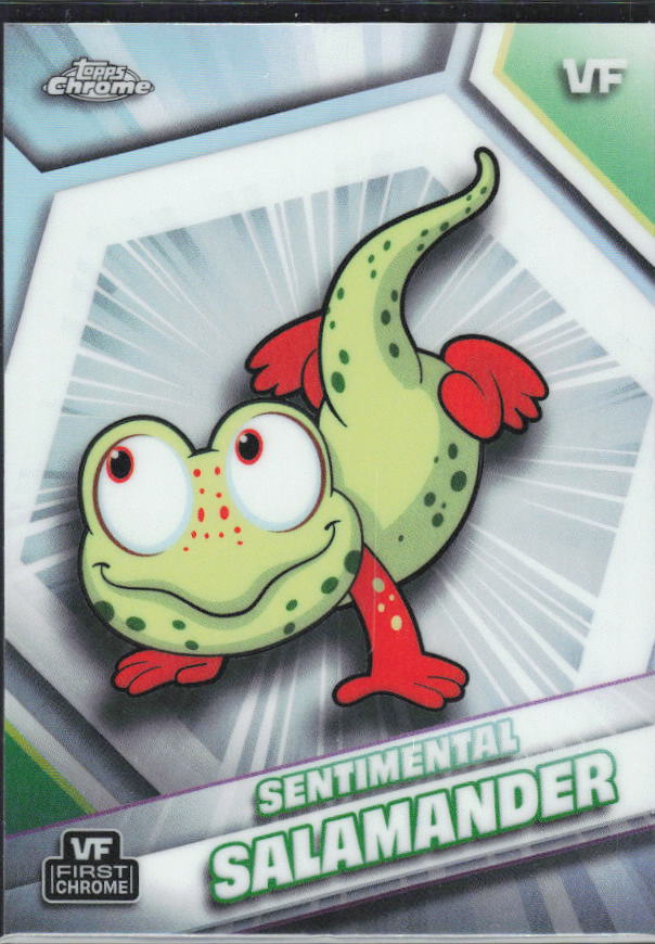 2026 Topps Chrome VeeFriends #154 Sentimental Salamander Refractor – framsida