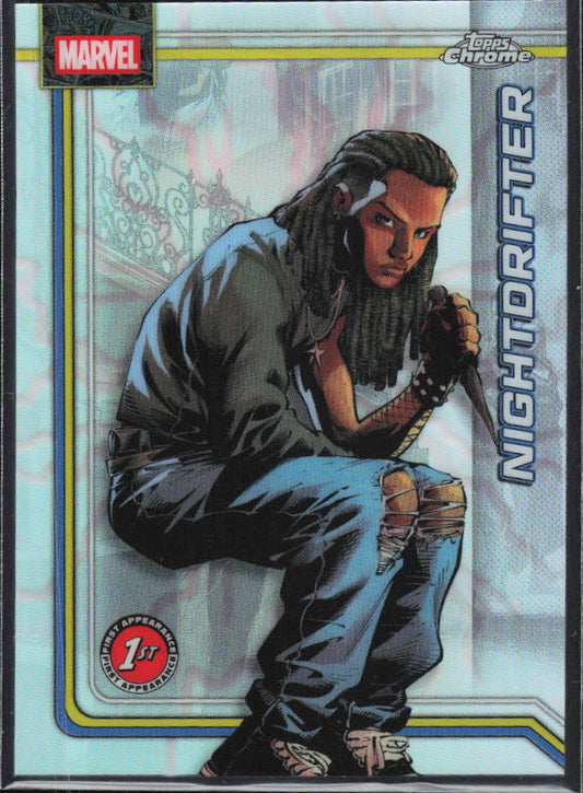 2026 Topps Chrome Marvel Comics #088 Nightdrifter Refractor – framsida