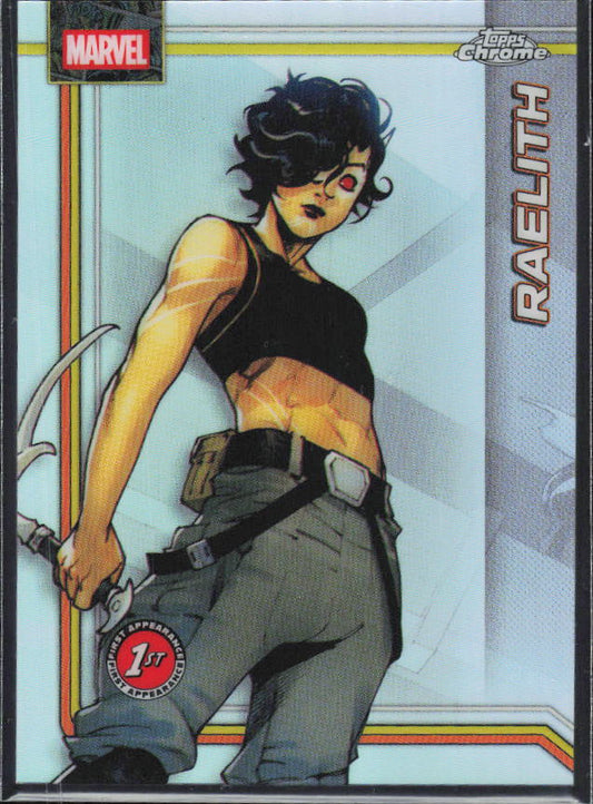 2026 Topps Chrome Marvel Comics #142 Raelith Refractor – framsida