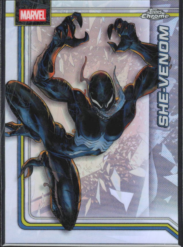 2026 Topps Chrome Marvel Comics #152 She-Venom Refractor – framsida
