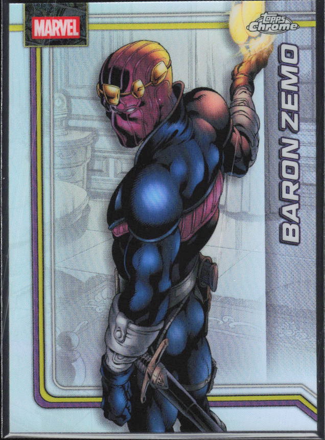 2026 Topps Chrome Marvel Comics #009 Baron Zemo Refractor – framsida