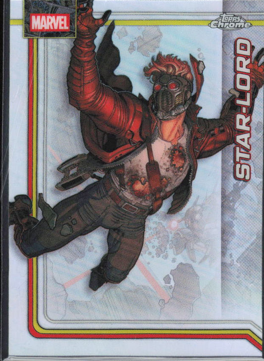 2026 Topps Chrome Marvel Comics #168 Star-Lord Refractor – framsida