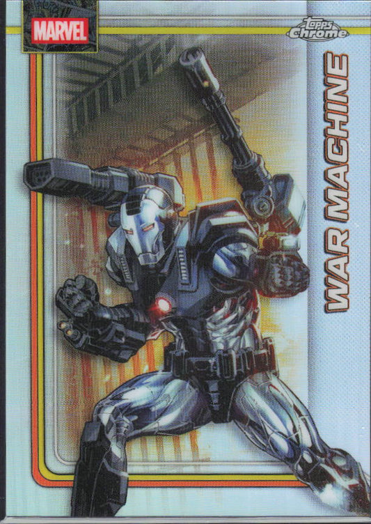 2026 Topps Chrome Marvel Comics #193 War Machine Refractor – framsida