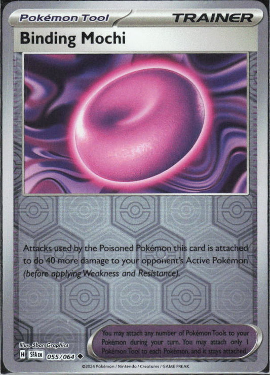 Scarlet & Violet: Shrouded Fable #055/064 Binding Mochi Reverse Holo – framsida