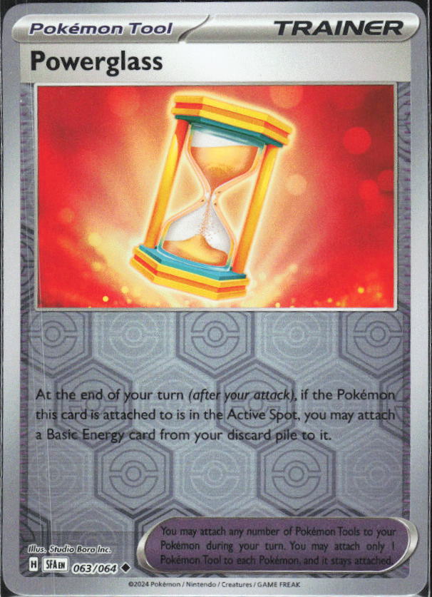 Scarlet & Violet: Shrouded Fable #063/064 Powerglass Reverse Holo – framsida
