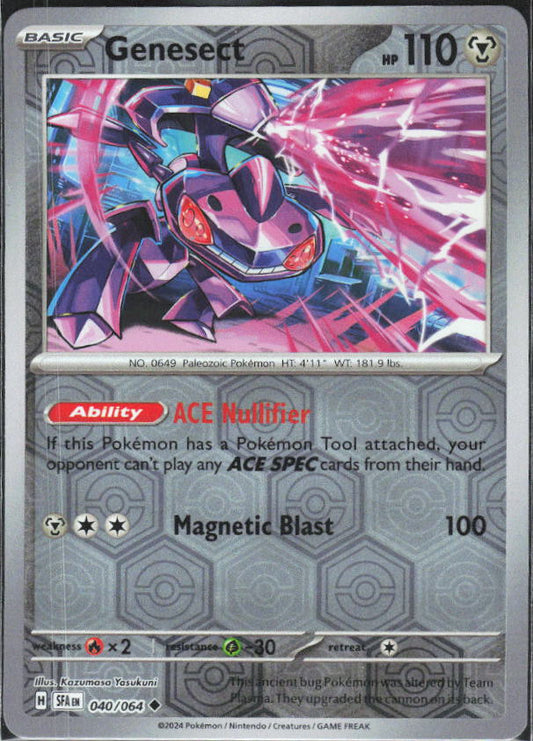 Scarlet & Violet: Shrouded Fable #040/064 Genesect Reverse Holo – framsida