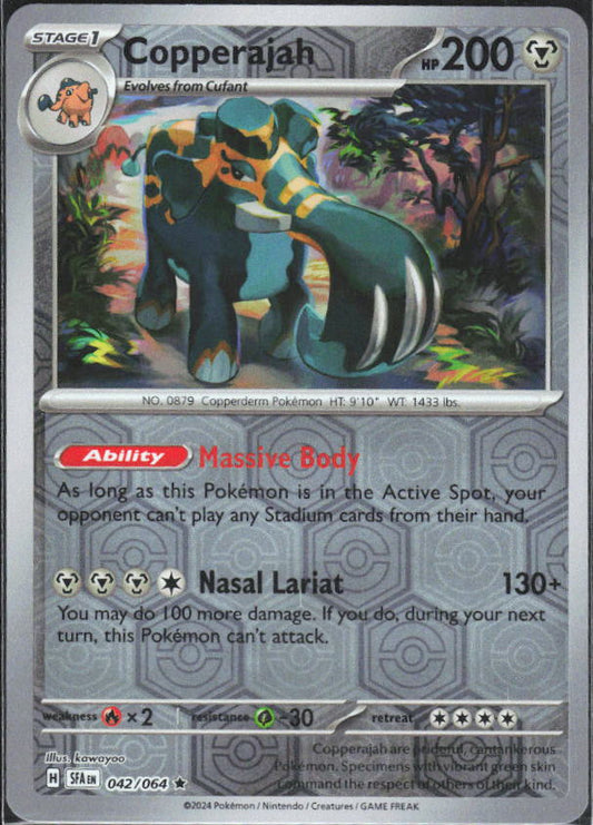 Scarlet & Violet: Shrouded Fable #042/064 Copperajah Reverse Holo – framsida