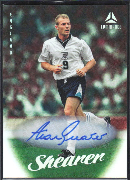 2026 Panini Luminance England #20 Alan Shearer Autograph – framsida