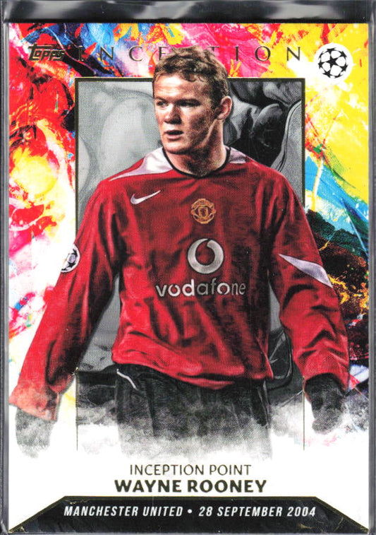 2023-24 Topps Inception UEFA Club Competitions #100 Wayne Rooney Inception Point – framsida