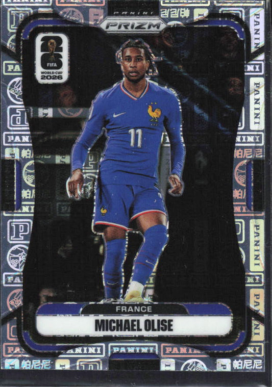 2026 Panini Prizm FIFA World Cup #27 Michael Olise Panini Logo Prizm 13/61 – framsida