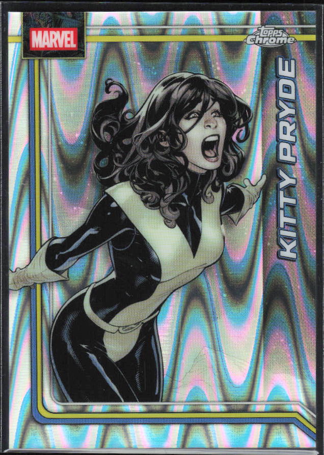 2026 Topps Chrome Marvel Comics #66 Kitty Pryde RayWave Refractor – framsida