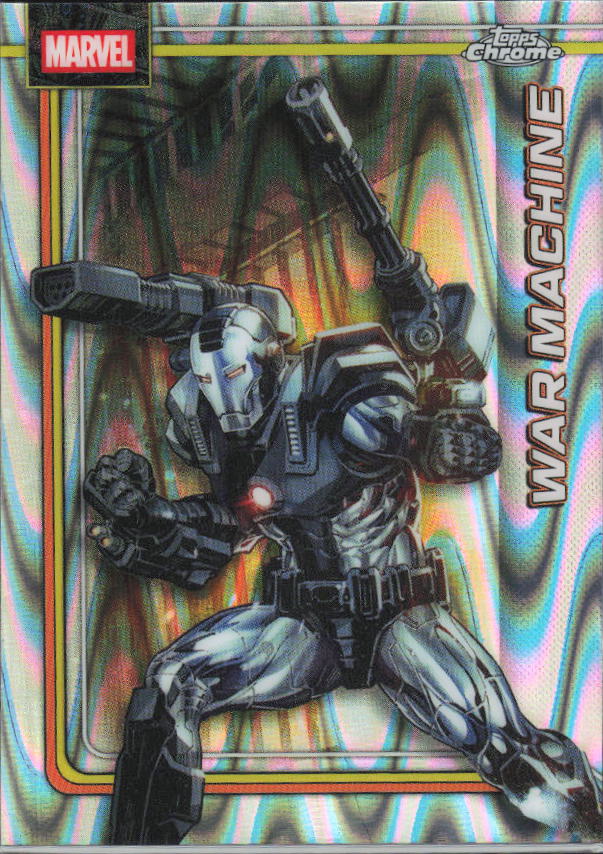 2026 Topps Chrome Marvel Comics #193 War Machine RayWave Refractor – framsida