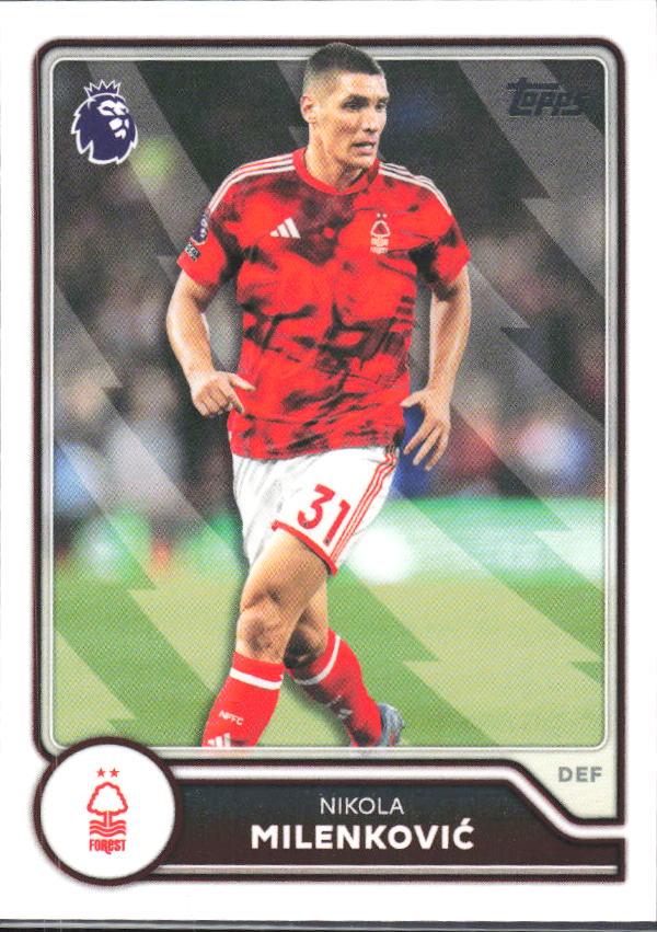2026-27 Topps Premier League #217 Nikola Milenković – framsida