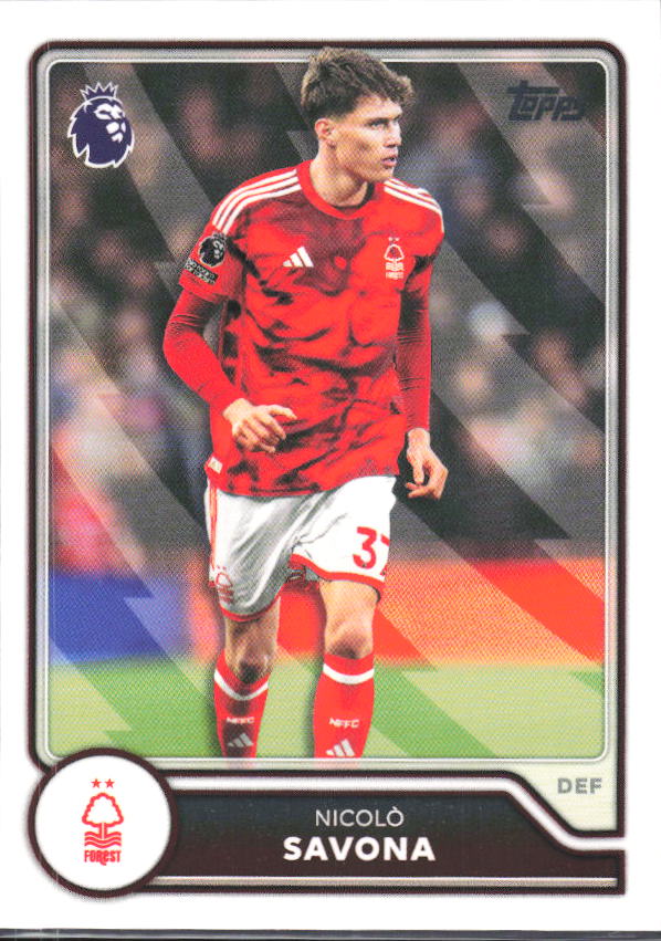 2026-27 Topps Premier League #218 Nicolò Savona – framsida