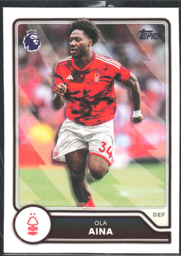 2026-27 Topps Premier League #222 Ola Aina – framsida