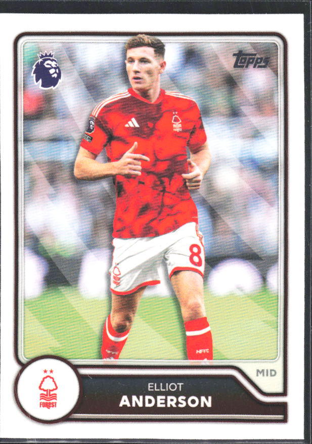 2026-27 Topps Premier League #224 Elliot Anderson – framsida