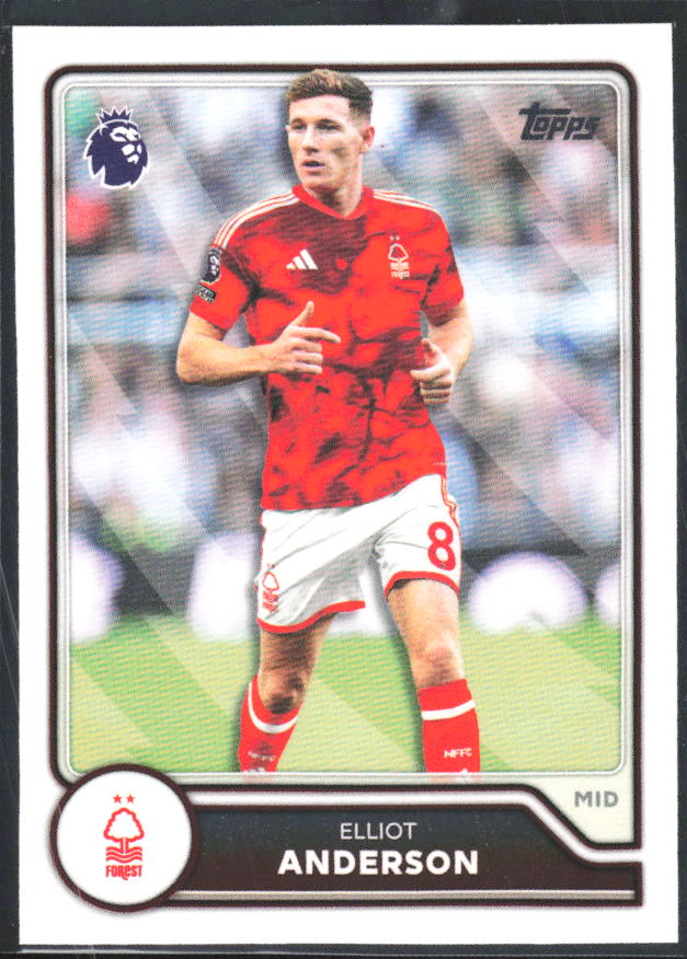 2026-27 Topps Premier League #224 Elliot Anderson – framsida