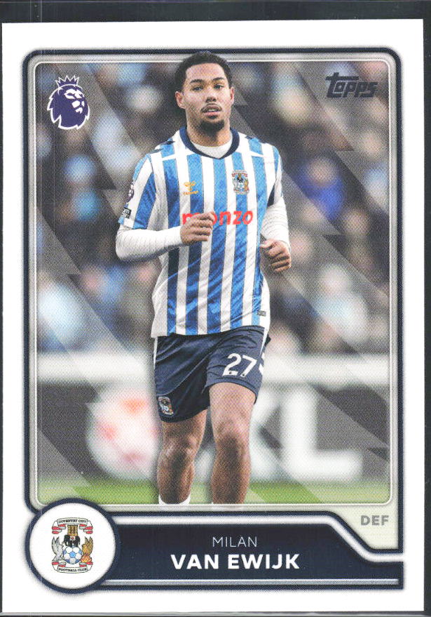 2026-27 Topps Premier League #259 Milan van Ewijk – framsida