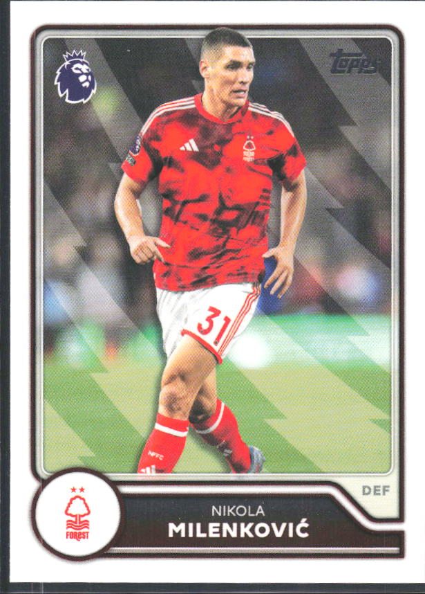 2026-27 Topps Premier League #217 Nikola Milenković – framsida
