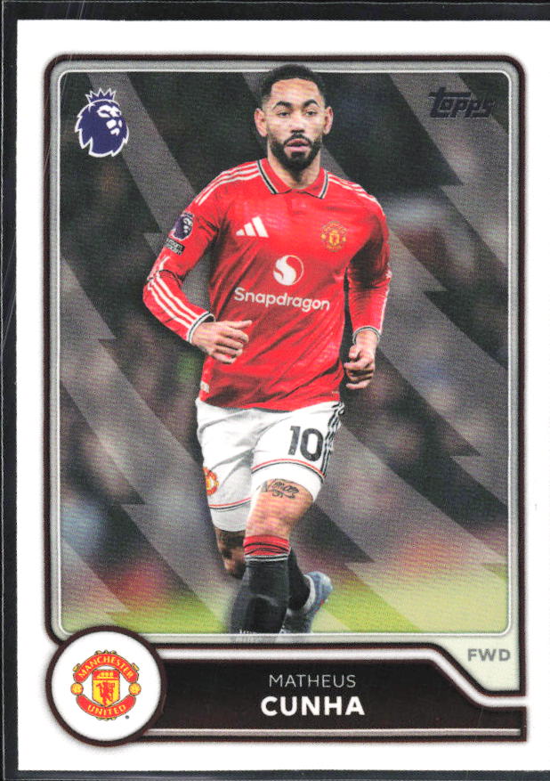 2026-27 Topps Premier League #199 Matheus Cunha – framsida