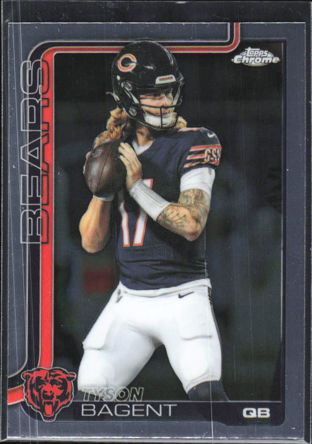 2025 2025 Topps Chrome #54 Tyson Bagent – framsida