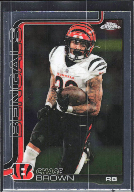 2025 Topps Chrome #62 Chase Brown – framsida