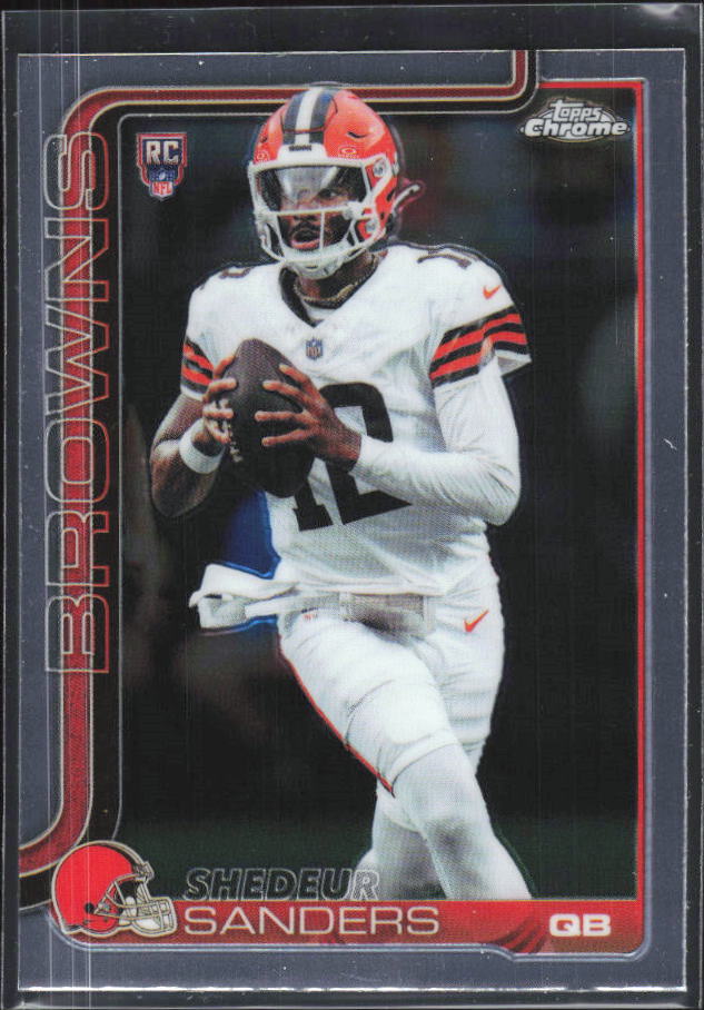 2025 Topps Chrome #315 Shedeur Sanders – framsida