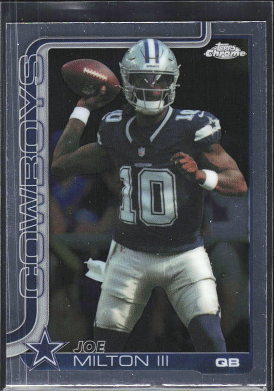 2025 Topps Chrome #85 Joe Milton III – framsida