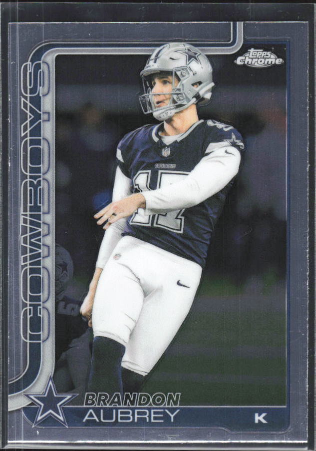 2025 Topps Chrome #81 Brandon Aubrey – framsida