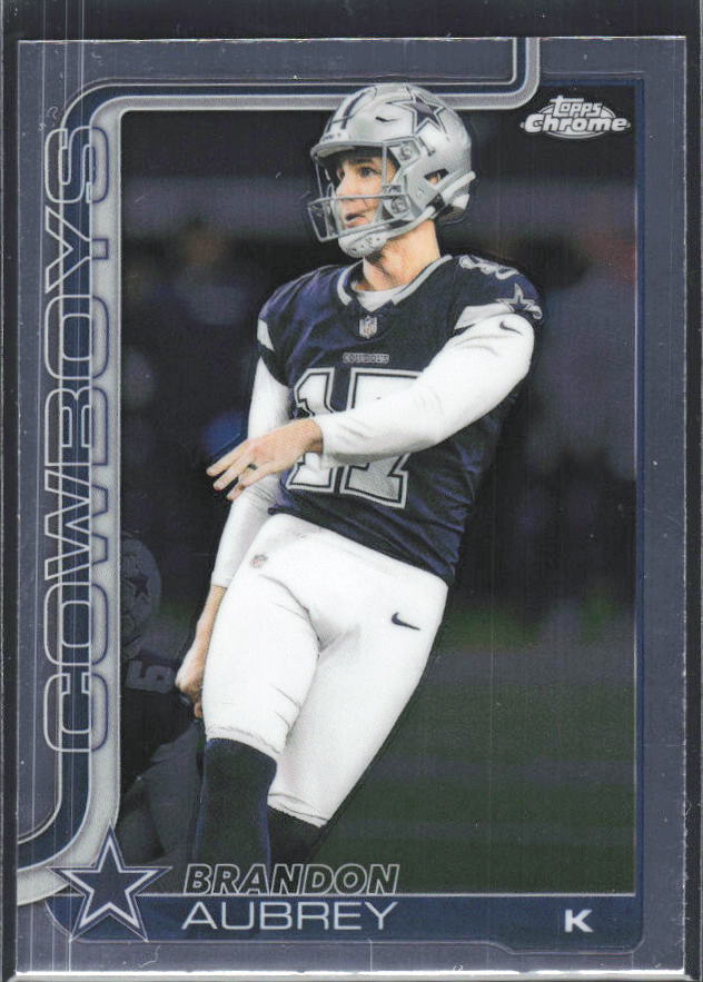 2025 Topps Chrome #81 Brandon Aubrey – framsida