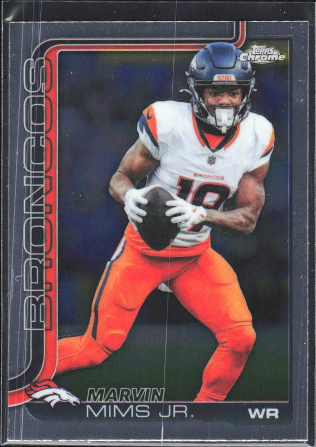 2025 Topps Chrome #87 Marvin Mims Jr. – framsida