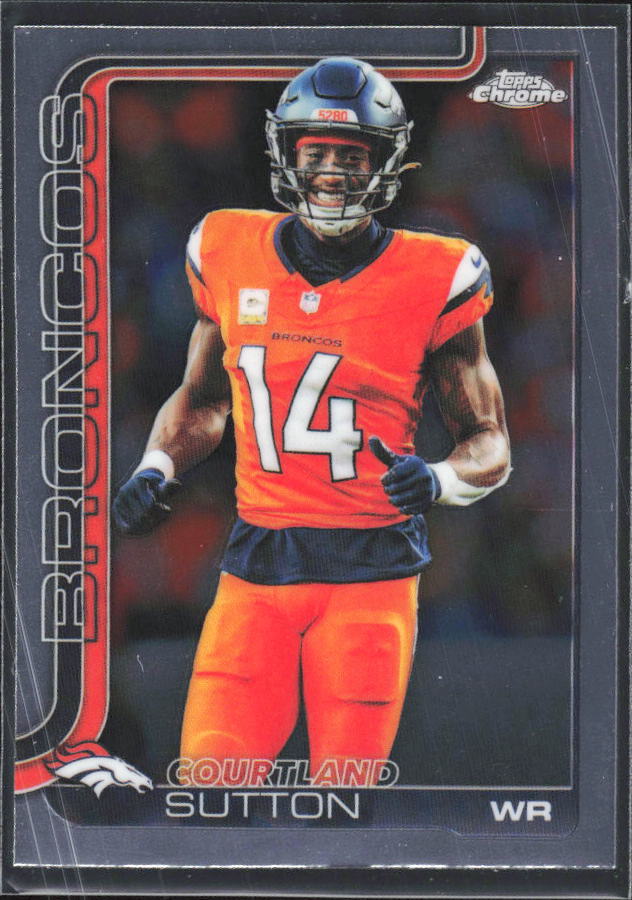 2025 Topps Chrome #86 Courtland Sutton – framsida