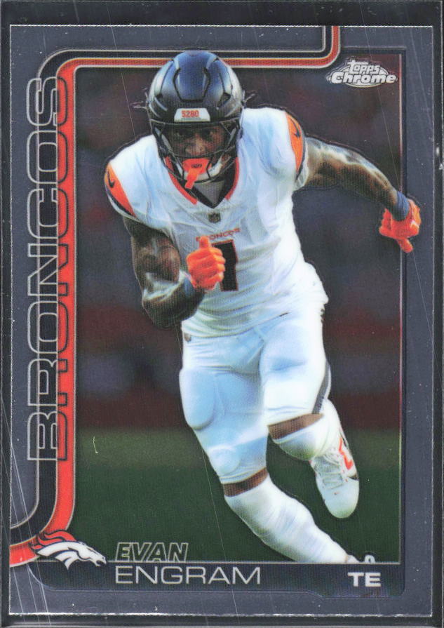 2025 Topps Chrome #92 Evan Engram – framsida