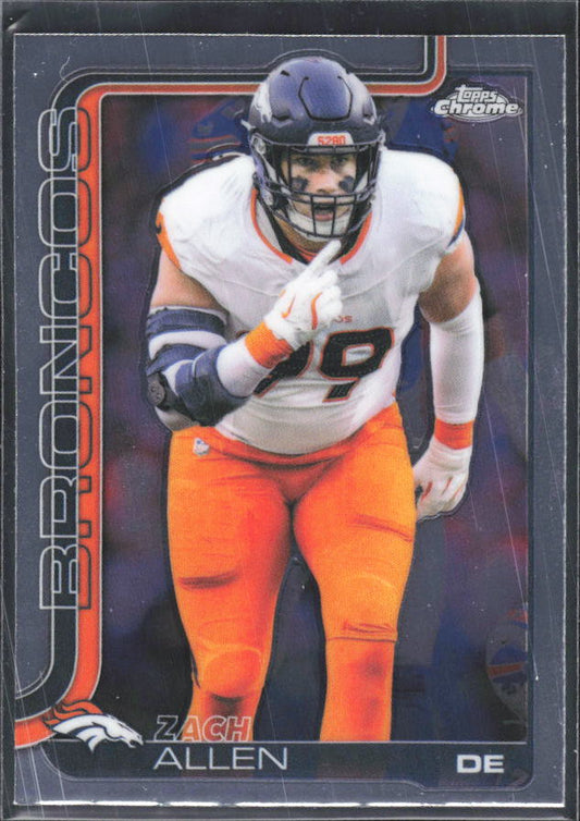 2025 Topps Chrome #95 Zach Allen – framsida