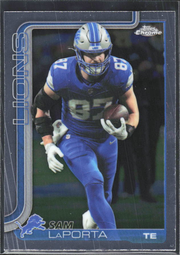 2025 Topps Chrome #100 Sam LaPorta – framsida
