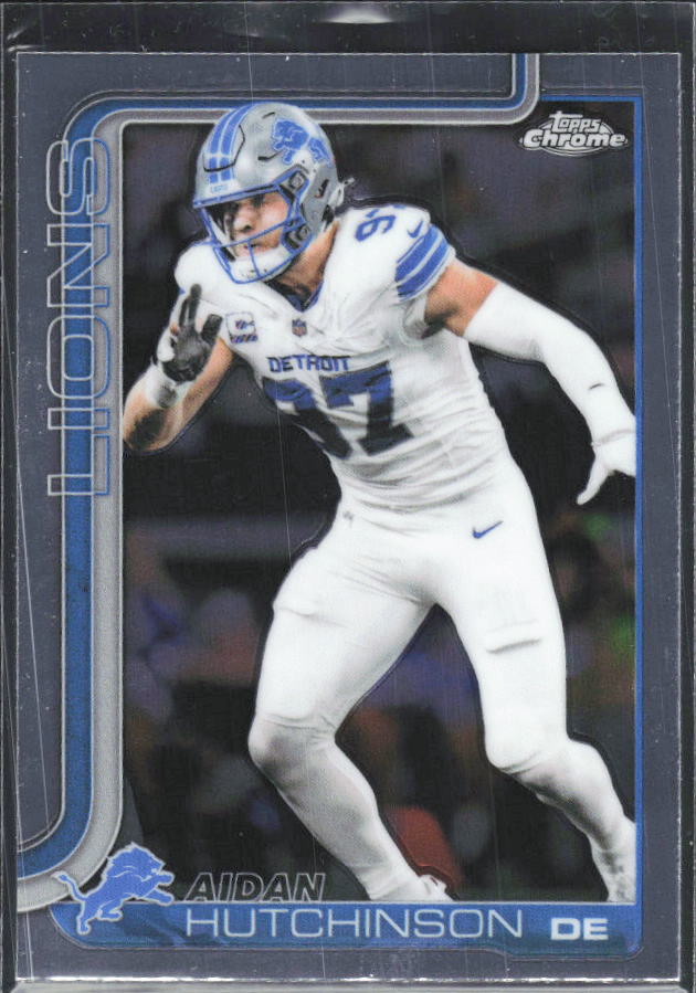 2025 Topps Chrome #104 Aidan Hutchinson – framsida