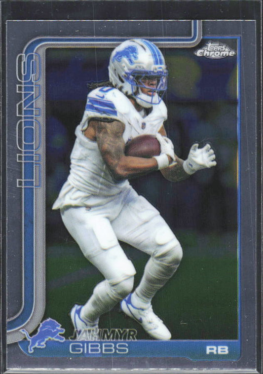 2025 Topps Chrome #101 Jahmyr Gibbs – framsida