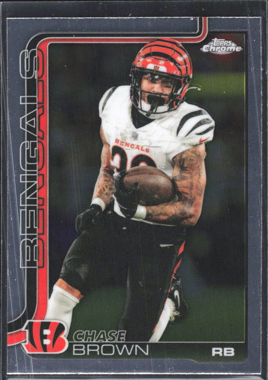 2025 Topps Chrome #62 Chase Brown – framsida