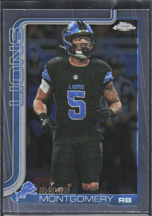 2025 2025 Topps Chrome #103 David Montgomery – framsida
