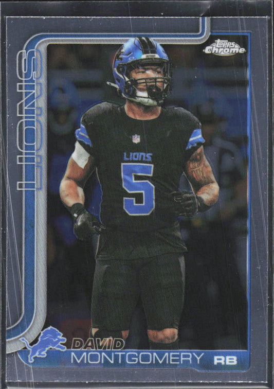 2025 2025 Topps Chrome #103 David Montgomery – framsida