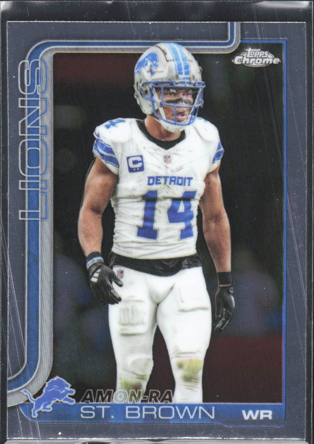 2025 Topps Chrome #98 Amon-Ra St. Brown – framsida