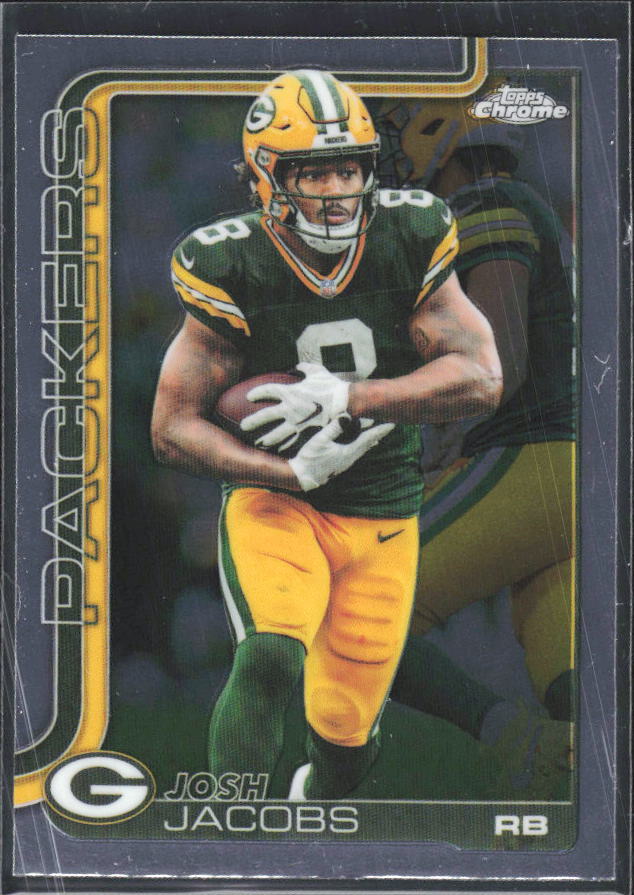 2025 Topps Chrome #110 Josh Jacobs – framsida