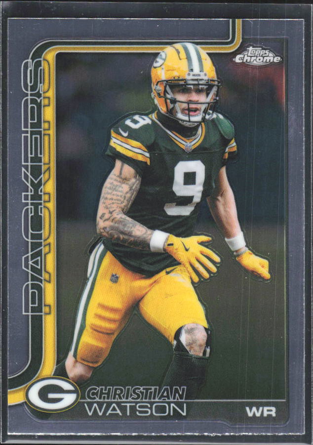 2025 Topps Chrome #112 Christian Watson – framsida