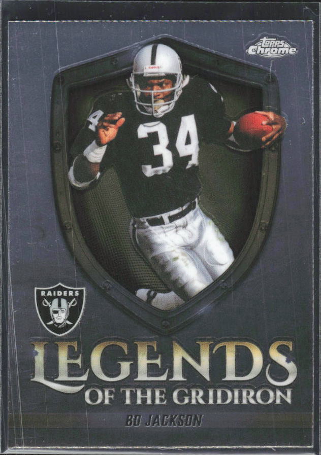 2025 Topps Chrome #LOG-17 Bo Jackson Legends of the Gridiron – framsida