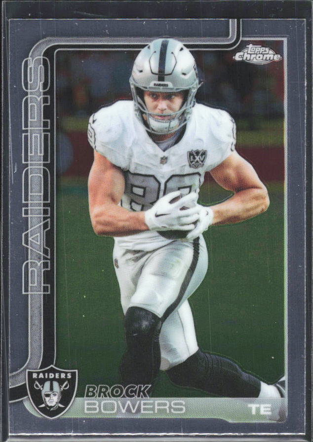 2025 Topps Chrome #178 Brock Bowers – framsida