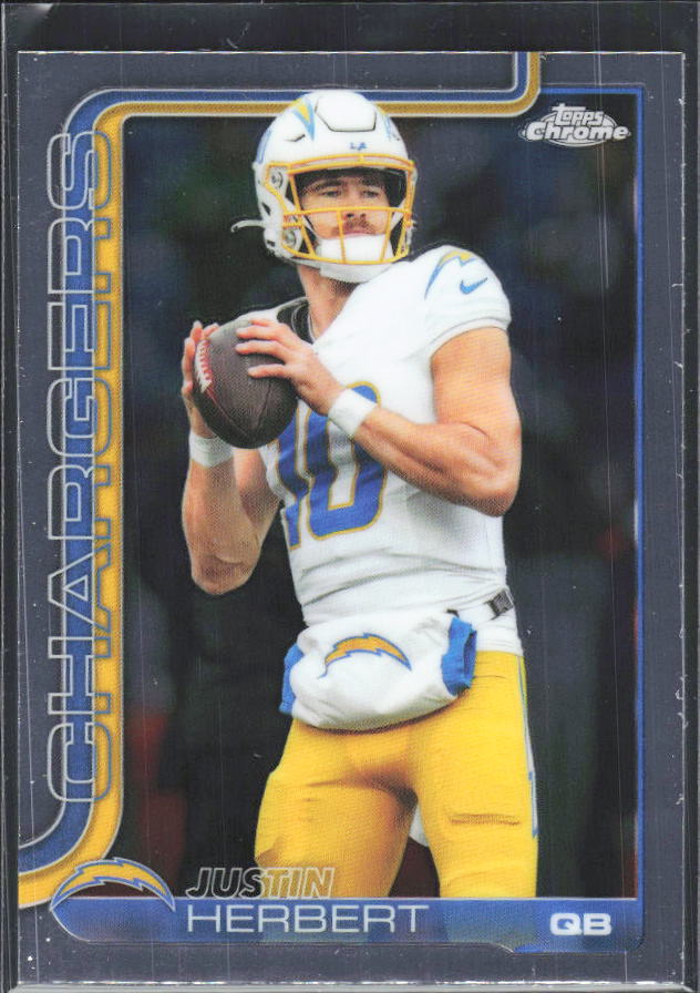 2025 Topps Chrome #158 Justin Herbert – framsida