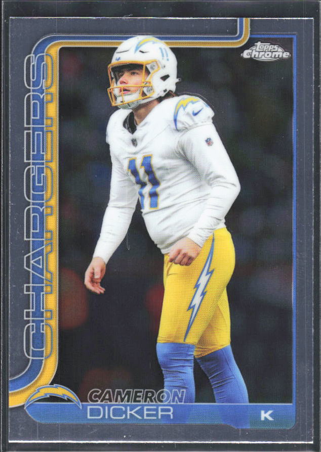 2025 Topps Chrome #162 Cameron Dicker – framsida
