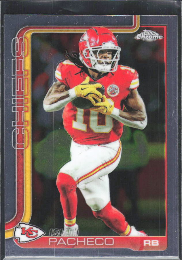 2025 Topps Chrome #149 Isiah Pacheco – framsida